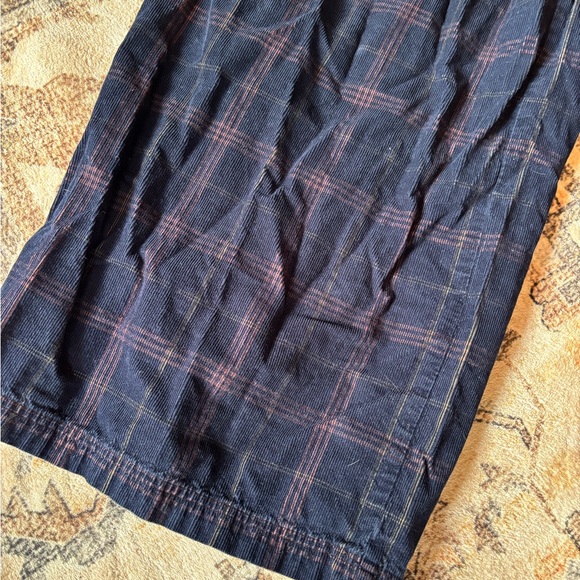 Madewell Navy and Pink Plaid Pants - Picture 3 of 6